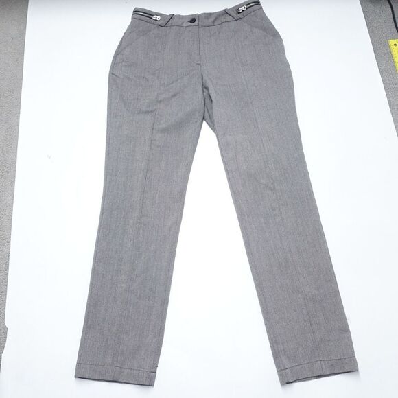 Worthington Dress Pants Womens 6 Gray Polyester Stretch Zip-Waist Classic Formal - Picture 1 of 8